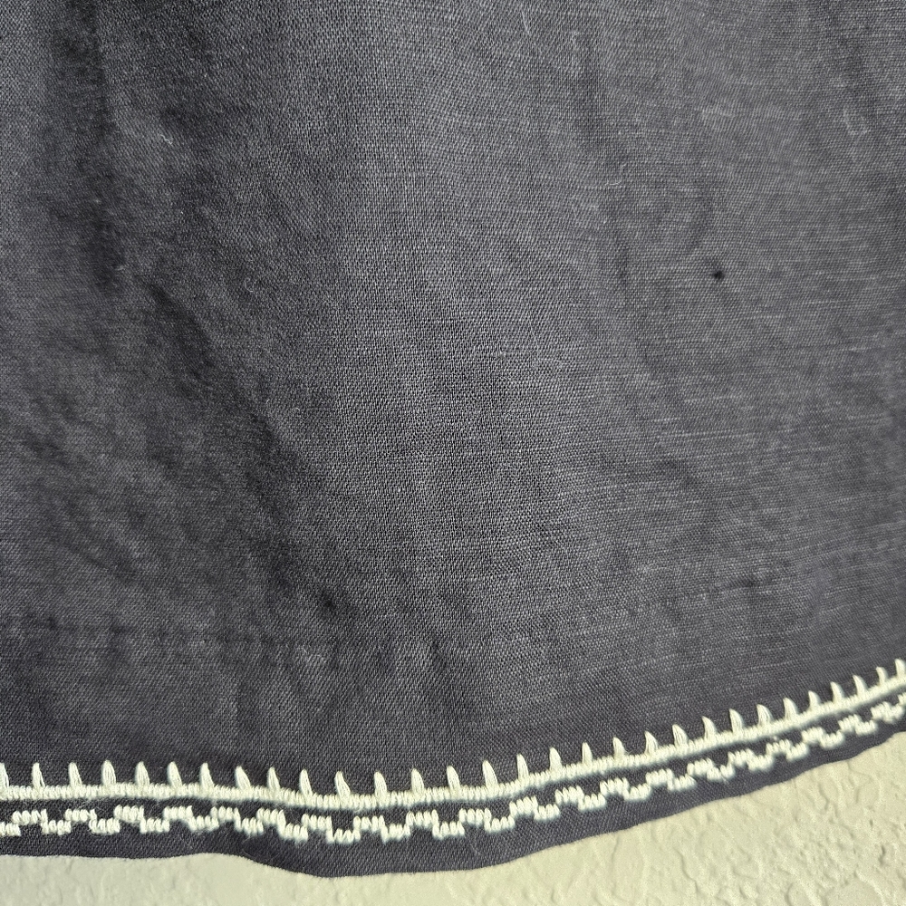 J.Crew Linen Blend black Dress Size Medium - Picture 6 of 9